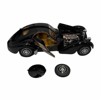 AutoArt Bugatti 57S Atlantic 1938 Black 1:18 Diecast Model Car - premium collector scale model
