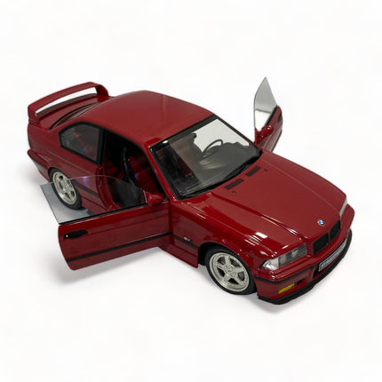 Solido 1:18 BMW M3 E36 Coupe Red Diecast Model Car - collector edition scale model