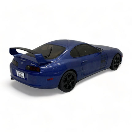Solido 1/18 Toyota Supra MK4 Dark Blue Diecast Model Car - premium collector scale model