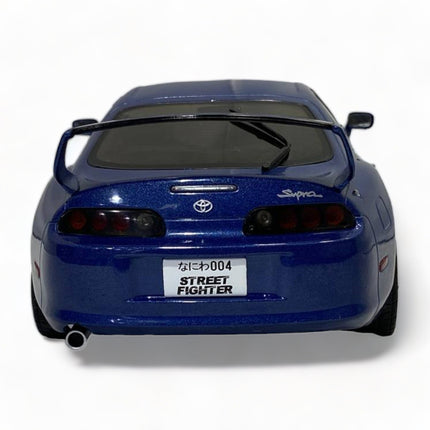 Solido 1/18 Toyota Supra MK4 Dark Blue Diecast Model Car - detailed die-cast style model