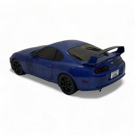 Solido 1/18 Toyota Supra MK4 Dark Blue Diecast Model Car - scale model for display