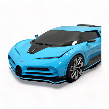 MR Collection Bugatti Centodieci Historic Light Blue 1:18 Diecast Model Car - detailed die-cast style model