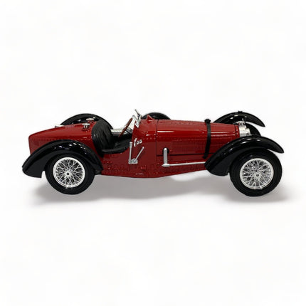 Bongo Bugatti Type 59 1934 1:18 Red Diecast Model Car - collectible scale model car