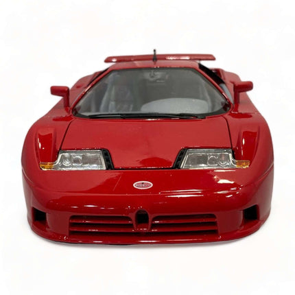 Bburago Bugatti EB 110 1:18 Diecast Model Car Red - scale model for display