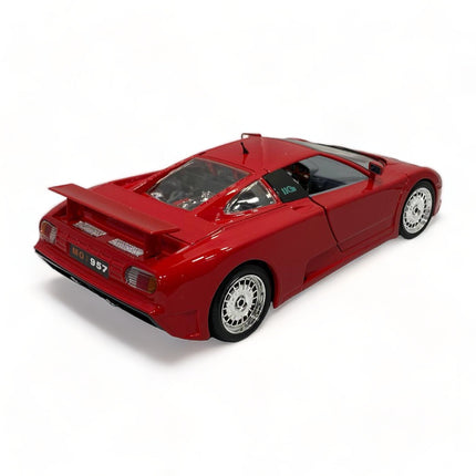 Bburago Bugatti EB 110 1:18 Diecast Model Car Red - premium collector scale model