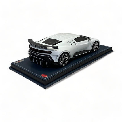 MR Collection 1/18 Bugatti Centodieci White Diecast Model Car - collectible scale model car
