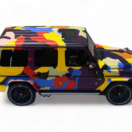 Motor Helix Mercedes-Benz AMG G63 2021 1/18 Camouflage Resin Model - premium collector scale model
