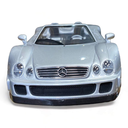 GT Spirit Mercedes-Benz CLK-GTR Roadster 1:18 Silver Diecast Model Car - collectible scale model car