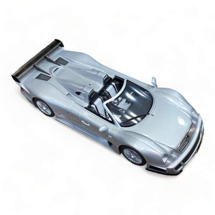 GT Spirit Mercedes-Benz CLK-GTR Roadster 1:18 Silver Diecast Model Car - scale model for display