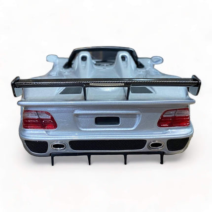 GT Spirit Mercedes-Benz CLK-GTR Roadster 1:18 Silver Diecast Model Car - detailed die-cast style model