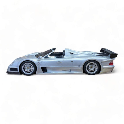GT Spirit Mercedes-Benz CLK-GTR Roadster 1:18 Silver Diecast Model Car - premium collector scale model