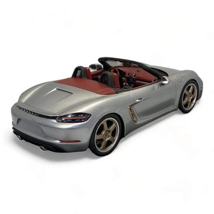 Minichamps Porsche Boxster 25 Jahre Silver 1:18 Diecast Model Car - premium collector scale model