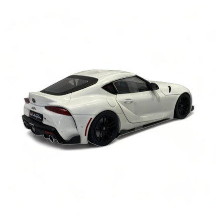 Solido 1/18 Toyota Supra GR 2023 White Diecast Model Car - scale model for display