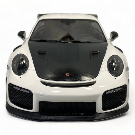 Minichamps Porsche 911 GT2 RS 2018 1:18 White Diecast Model Car - scale model for display