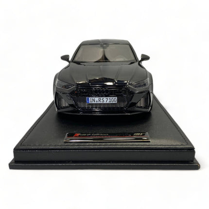 Motor Helix Audi RS 7 Avant 1:18 Diecast Model Car Black - collectible scale model car
