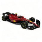 Bburago Ferrari F1-75 Carlos Sainz 1/18 Red Diecast Model Car - detailed collector display model