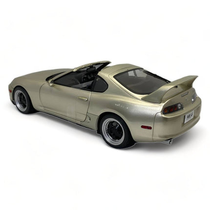 SOLIDO Toyota Supra MK 4 Targa Roof 1998 1:18 Diecast Model Car Quicksilver - collectible scale model car
