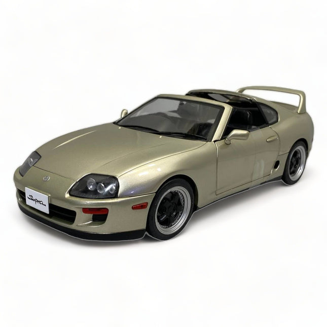 SOLIDO Toyota Supra MK 4 Targa Roof 1998 1:18 Diecast Model Car Quicksilver - detailed collector display model