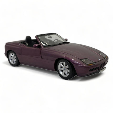 Minichamps 1/18 BMW Z1 1988 Purple Diecast Model Car - studio product photo of the scale model