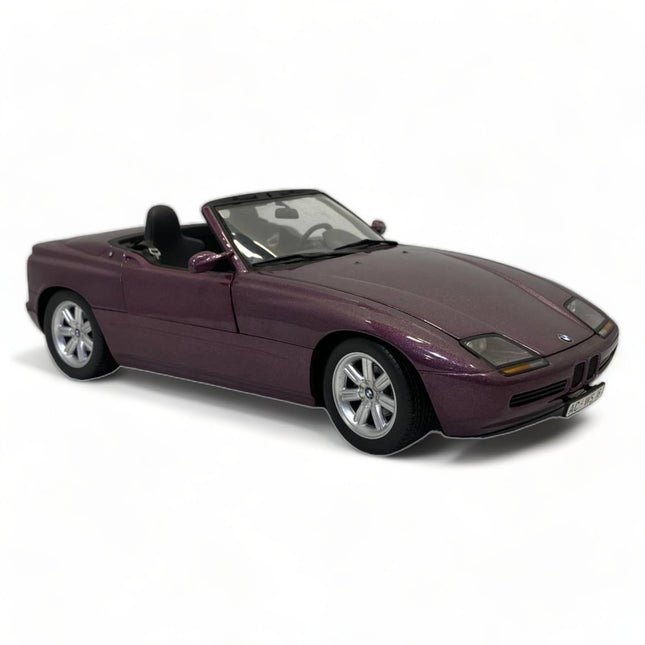 Minichamps 1/18 BMW Z1 1988 Purple Diecast Model Car - studio product photo of the scale model