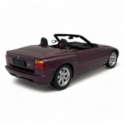 Minichamps 1/18 BMW Z1 1988 Purple Diecast Model Car - fine detailed model replica