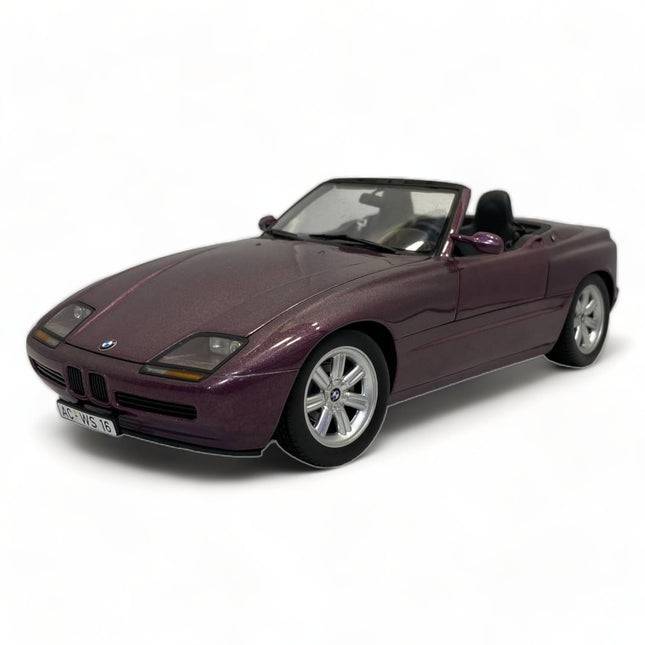Minichamps 1/18 BMW Z1 1988 Purple Diecast Model Car - detailed collector display model