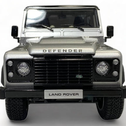 LCD Model Land Rover Defender 90 Works V8 - , 70th Edition Silver 1:18 Diecast Model Car - detailed die-cast style model