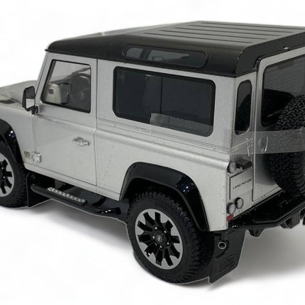 LCD Model Land Rover Defender 90 Works V8 - , 70th Edition Silver 1:18 Diecast Model Car - premium collector scale model