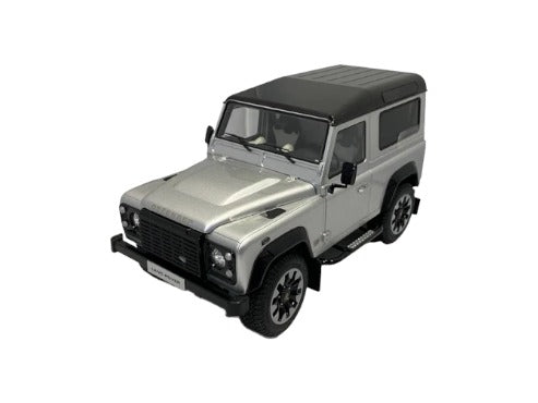 LCD Model Land Rover Defender 90 Works V8 - , 70th Edition Silver 1:18 Diecast Model Car - detailed collector display model