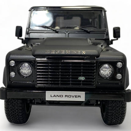 LCD Model Land Rover Defender 90 Works V8 70th Edition Matte Black 1:18 Diecast Model Car - detailed die-cast style model