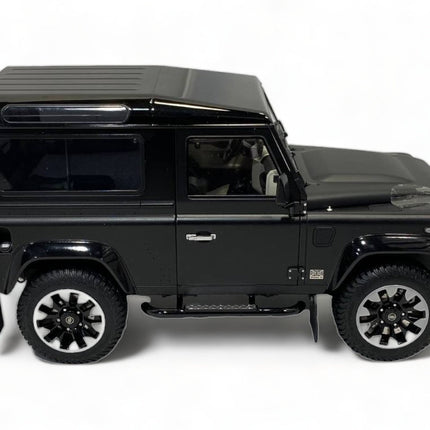 LCD Model Land Rover Defender 90 Works V8 70th Edition Matte Black 1:18 Diecast Model Car - collectible scale model car