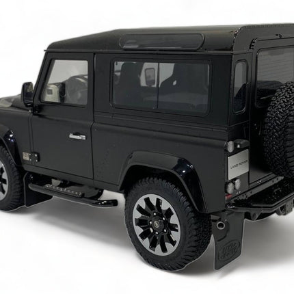 LCD Model Land Rover Defender 90 Works V8 70th Edition Matte Black 1:18 Diecast Model Car - premium collector scale model