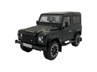 LCD Model Land Rover Defender 90 Works V8 70th Edition Matte Black 1:18 Diecast Model Car - detailed collector display model