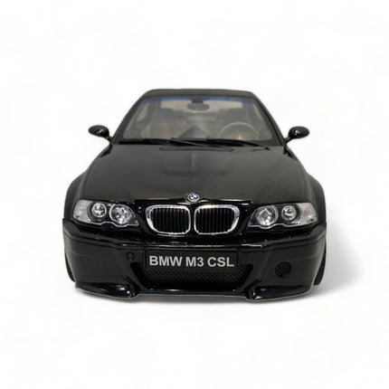 Solido 1/18 BMW E46 CSL (2003) Diecast Model Car Black - detailed die-cast style model