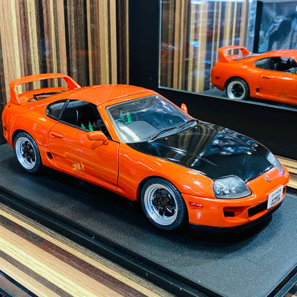Solido 1:18 Toyota Supra MK4 Targa Roof 1999 Active Red Diecast Model Car - detailed collector display model