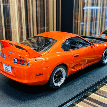 Solido 1:18 Toyota Supra MK4 Targa Roof 1999 Active Red Diecast Model Car - fine detailed model replica