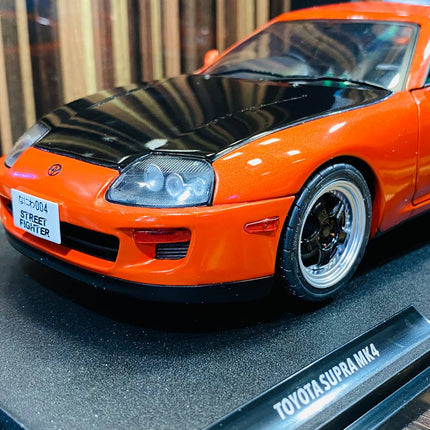 Solido 1:18 Toyota Supra MK4 Targa Roof 1999 Active Red Diecast Model Car - showroom-quality model replica