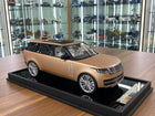 MotorHelix 1:18 Resin Land Rover Range Rover Sunset Gold Matt - detailed collector display model