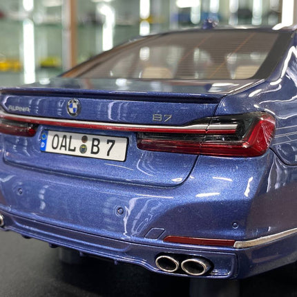 GT Spirit 1:18 BMW Alpina B7 Saloon Blue Resin Model - scale model for display