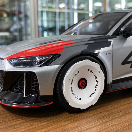GT Spirit 1:18 Audi RS6 GTO Concept Silver Resin Scale Model Car - collector edition scale model