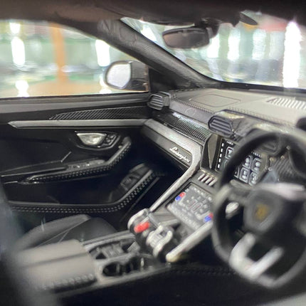 MR Collection Models Lamborghini URUS #63 1/18 Resin Matt Black - showroom-quality model replica