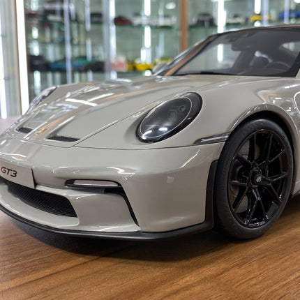 GT Spirit 1/12 Resin Porsche 911 992 GT3 Touring Grey Limited Edition - detailed model car replica