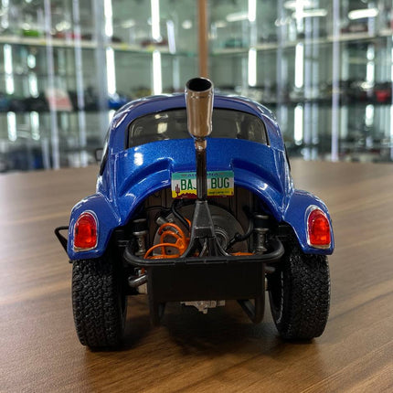 Solido Volkswagen Beetle Baja 1975 1:18 Blue Diecast Model Car - premium collector scale model
