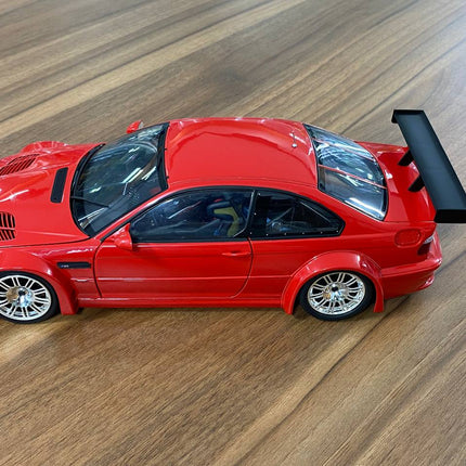 Minichamps BMW M3 GTR 2001 1:18 Red Diecast Model Car - scale model for display