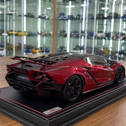 MR Collection Lamborghini Invencible 1/18 Resin Model Rosso Efesto - collectible scale model car