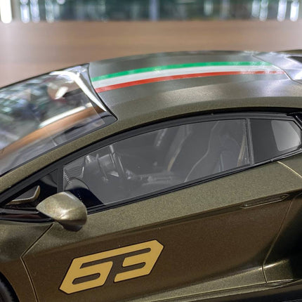 MR Collection 1:18 Resin Lamborghini Aventador Navy Green Limited Edition - showroom-quality model replica