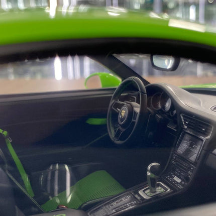 GT Spirit 1:12 Porsche 911 (991.2) GT3 RS Resin Model Lizard Green - showroom-quality model replica