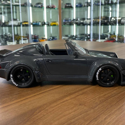 GT Spirit Porsche Speedster RWB 1:18 Yabai Gray Resin Model - collectible scale model car