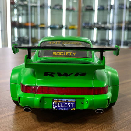 Solido 1/18 Diecast Porsche 964 RWB - PANDORA ONE 2011 Green - premium collector scale model