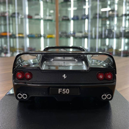 KK Scale Ferrari F50 Hardtop 1:18 Black Diecast Model Car - premium collector scale model